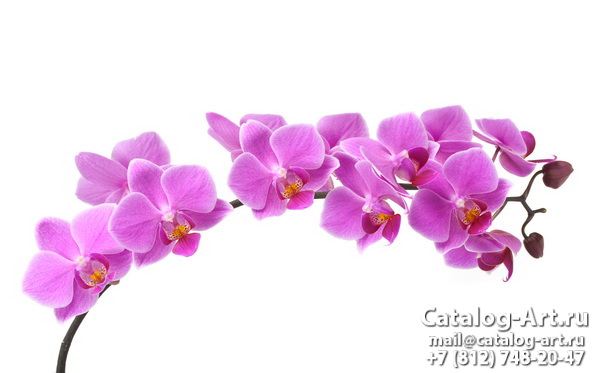 картинки для фотопечати на потолках, идеи, фото, образцы - Потолки с фотопечатью - Розовые орхидеи 56